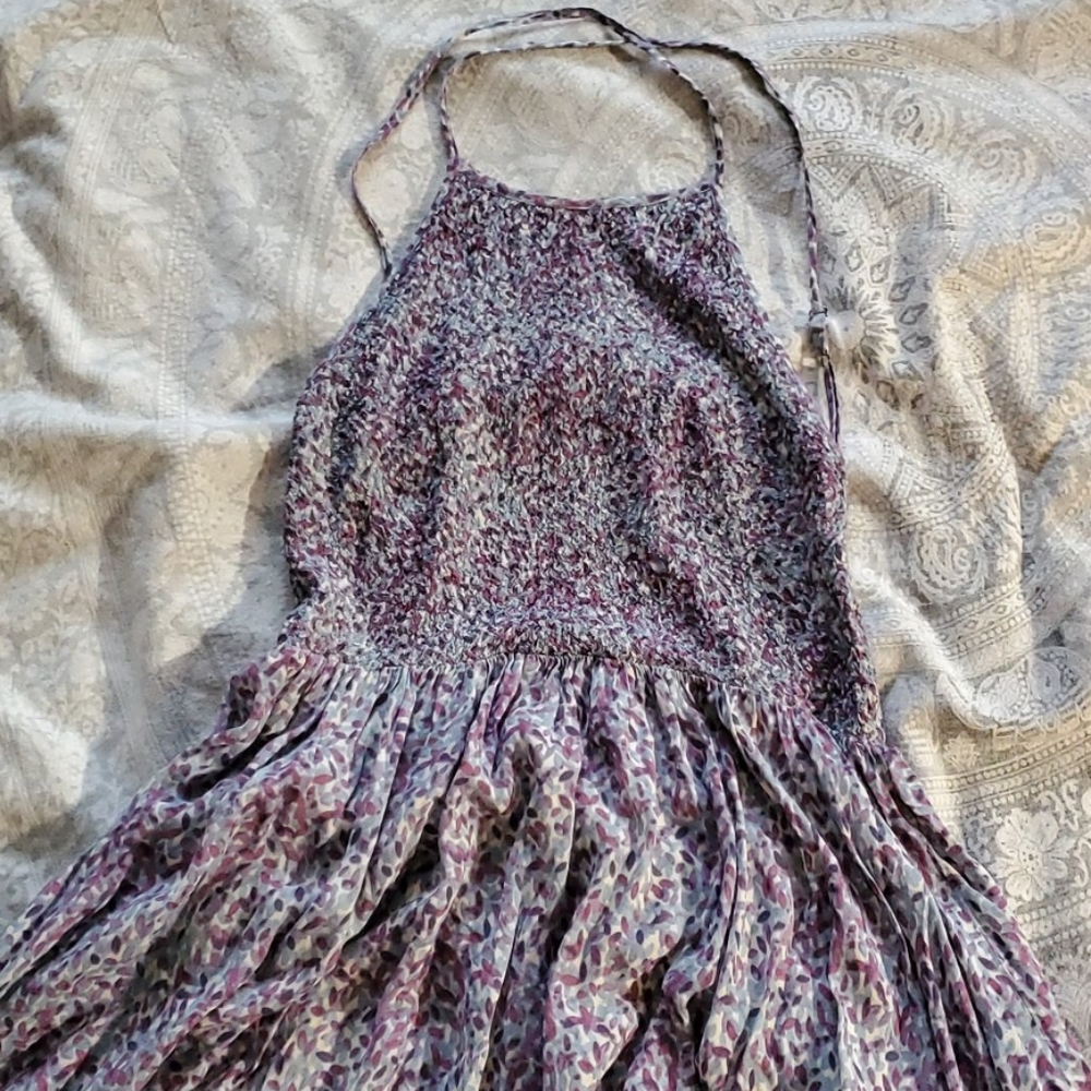 Patterned open back dress - Picture 3 of 4